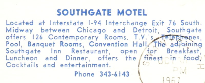 Southgate Motel - Vintage Postcard (newer photo)